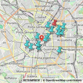 Mappa Via Adalberto Catena, 20121 Milano MI, Italia (1.42533)