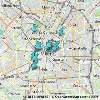 Mappa Via Adalberto Catena, 20121 Milano MI, Italia (1.20929)