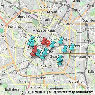 Mappa Via Adalberto Catena, 20121 Milano MI, Italia (1.43375)
