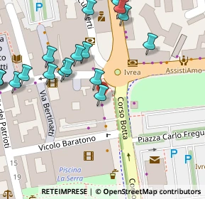 Mappa Piazza Balla A, 10015 Ivrea TO, Italia (0.0865)