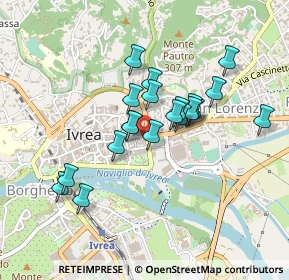 Mappa Corso Botta, 10015 Ivrea TO, Italia (0.36)