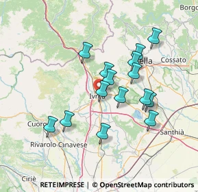 Mappa Corso Botta, 10015 Ivrea TO, Italia (12.506)