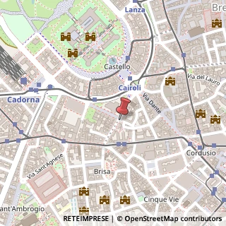 Mappa Via San Giovanni sul Muro, 9, 20121 Milano, Milano (Lombardia)