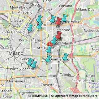 Mappa Via Privata Catania, 20133 Milano MI, Italia (1.695)
