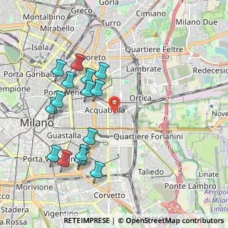 Mappa Via Privata Catania, 20133 Milano MI, Italia (2.09733)