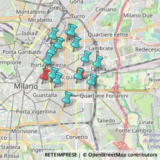 Mappa Via Privata Catania, 20133 Milano MI, Italia (1.584)