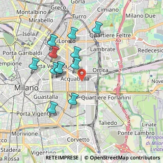 Mappa Via Privata Catania, 20133 Milano MI, Italia (1.77917)