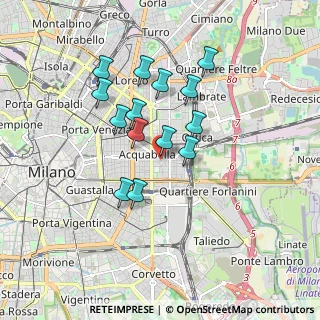 Mappa Via Privata Catania, 20133 Milano MI, Italia (1.47286)