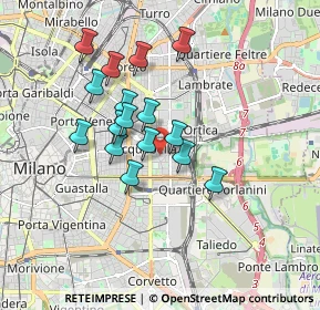 Mappa Via Privata Catania, 20133 Milano MI, Italia (1.43875)