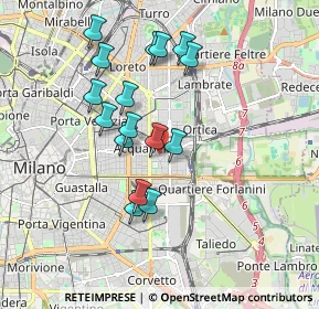 Mappa Via Privata Catania, 20133 Milano MI, Italia (1.64125)