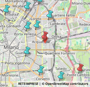 Mappa Via Privata Catania, 20133 Milano MI, Italia (2.60818)