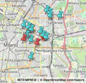 Mappa Via Privata Catania, 20133 Milano MI, Italia (1.52471)