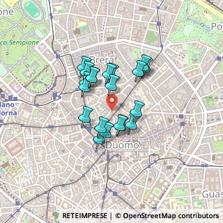 Mappa Via S. Dalmazio, 20121 Milano MI, Italia (0.3155)