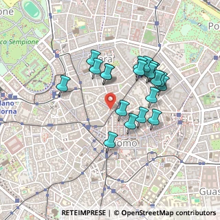 Mappa Via S. Dalmazio, 20121 Milano MI, Italia (0.392)