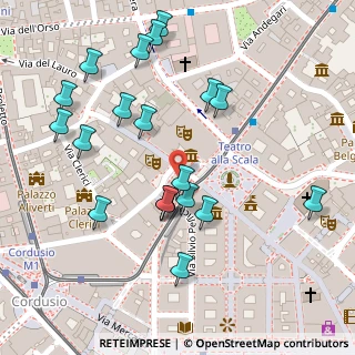 Mappa Piazza Paolo Ferrari, 20121 Milano MI, Italia (0.131)