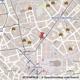 Mappa Piazza della Scala, 5, 20121 Milano, Milano (Lombardia)