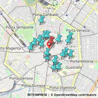 Mappa Via S. Dalmazio, 20121 Milano MI, Italia (0.6585)