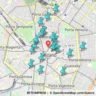 Mappa Via Filodrammatici, 20121 Milano MI, Italia (0.816)