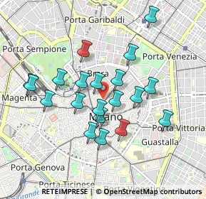 Mappa Piazza Paolo Ferrari, 20121 Milano MI, Italia (0.817)