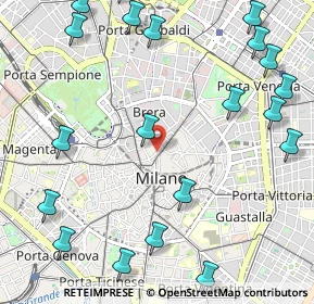 Mappa Piazza Paolo Ferrari, 20121 Milano MI, Italia (1.4655)