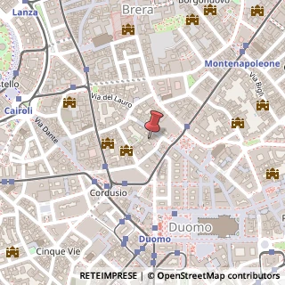 Mappa Piazza Paolo Ferrari, 8, 20121 Milano, Milano (Lombardia)