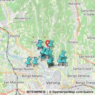 Mappa Via Bernardo da Chiaravalle, 37127 Verona VR, Italia (1.43889)