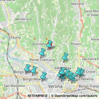 Mappa Via Bernardo da Chiaravalle, 37127 Verona VR, Italia (2.60133)