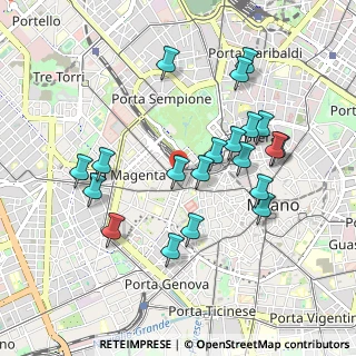 Mappa Via Vincenzo Monti, 20144 Milano MI, Italia (0.94)