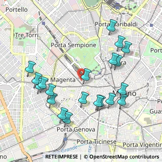 Mappa Via Vincenzo Monti, 20144 Milano MI, Italia (1.0735)