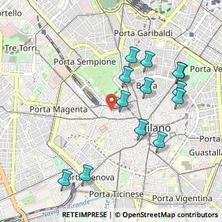 Mappa Via Luigi Illica, 20121 Milano MI, Italia (1.05769)