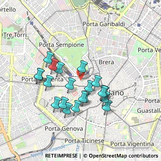 Mappa Via Luigi Illica, 20121 Milano MI, Italia (0.8225)