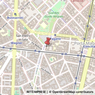 Mappa Via Francesco Cherubini, 6, 20145 Milano, Milano (Lombardia)