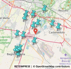 Mappa Via Gaetano Donizetti, 25010 Borgosatollo BS, Italia (4.11533)