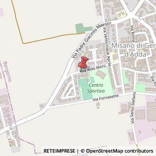 Mappa Via Aldo Moro, 9, 24040 Misano di Gera d'Adda, Bergamo (Lombardia)