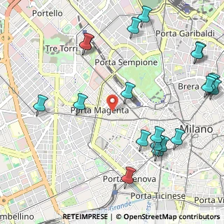 Mappa Piazza Giovine Italia, 20123 Milano MI, Italia (1.378)
