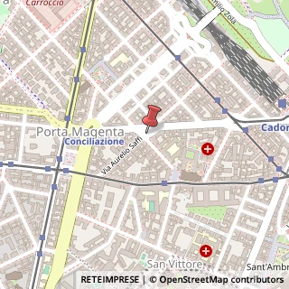 Mappa Piazza Giovine Italia,  5, 20123 Milano, Milano (Lombardia)