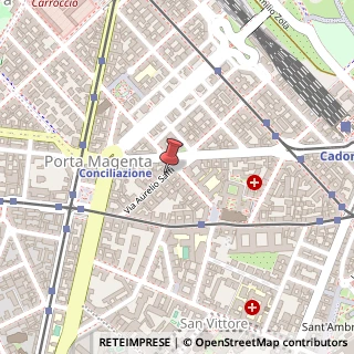Mappa Via Aurelio Saffi,  23, 20123 Milano, Milano (Lombardia)