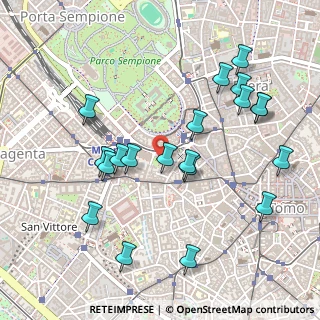 Mappa Via Giacomo Puccini, 20121 Milano MI, Italia (0.5275)