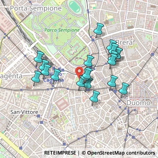 Mappa Via Giacomo Puccini, 20121 Milano MI, Italia (0.418)