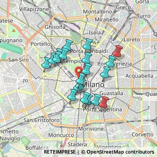 Mappa Via Giacomo Puccini, 20121 Milano MI, Italia (1.3965)