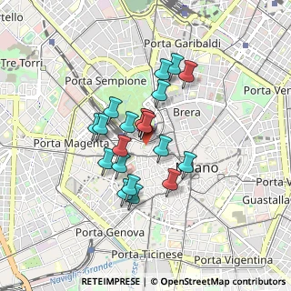 Mappa Via Giacomo Puccini, 20121 Milano MI, Italia (0.65)