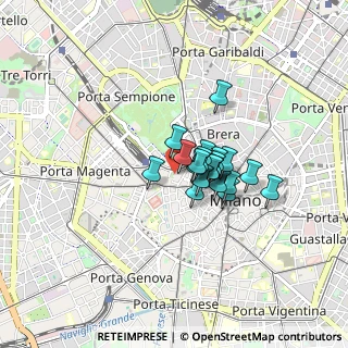 Mappa Via Giacomo Puccini, 20121 Milano MI, Italia (0.5015)