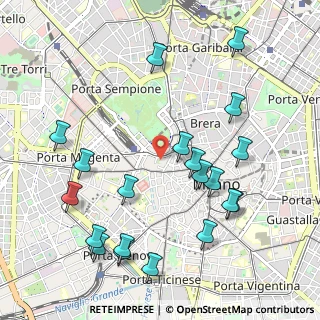 Mappa Via Giacomo Puccini, 20121 Milano MI, Italia (1.181)