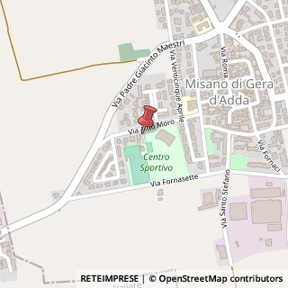Mappa Via A. Moro, 9, 24040 Misano di Gera d'Adda, Bergamo (Lombardia)