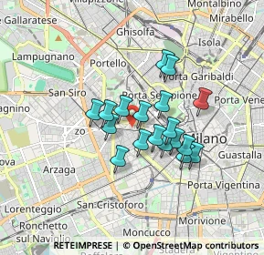 Mappa Galleria di Corso Vercelli, 20129 Milano MI, Italia (1.25222)