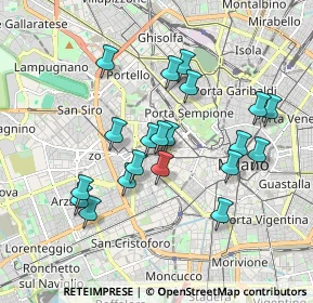 Mappa Galleria di Corso Vercelli, 20129 Milano MI, Italia (1.6785)