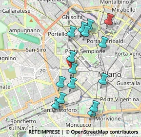 Mappa Galleria di Corso Vercelli, 20129 Milano MI, Italia (1.865)