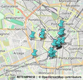 Mappa Galleria di Corso Vercelli, 20129 Milano MI, Italia (1.532)