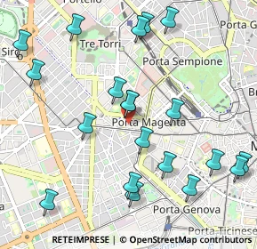 Mappa Galleria di Corso Vercelli, 20129 Milano MI, Italia (1.1645)