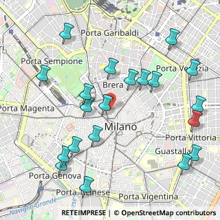 Mappa Palazzo Clerici, 20121 Milano MI, Italia (1.2105)